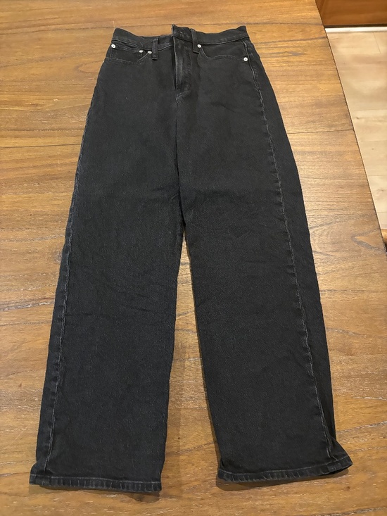 Madewell Denim - Madewell "The Perfect Vintage Wide-Leg Jean", Size 26 Black